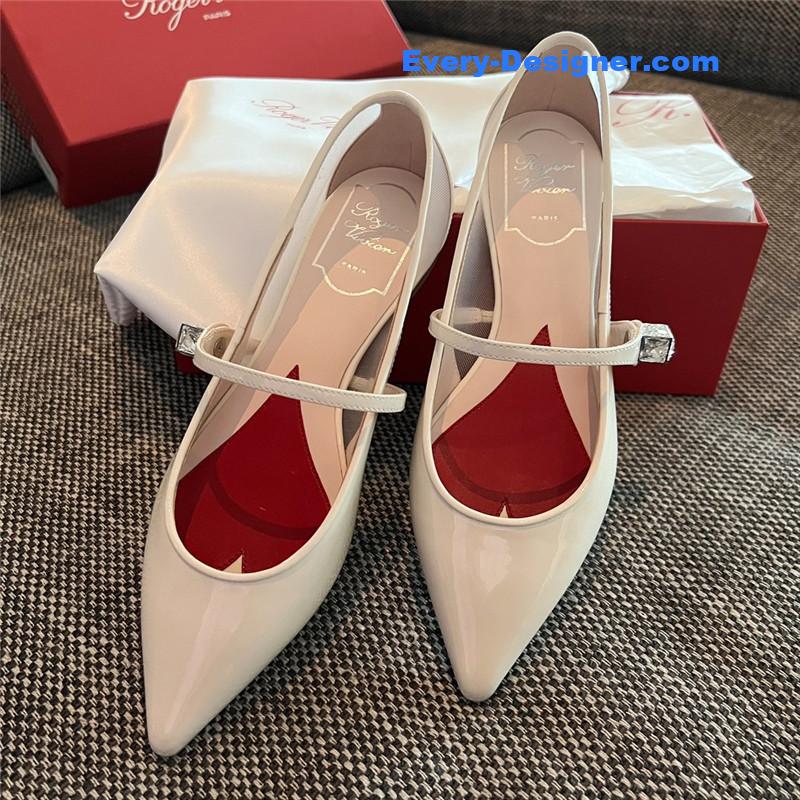 roger u1u1er new side drill buckle high heels
