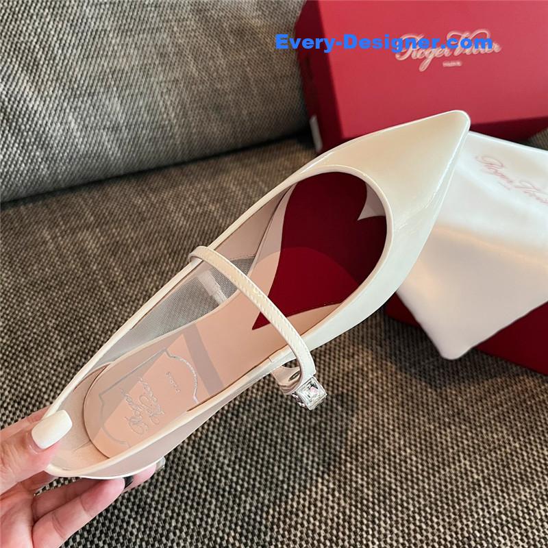 roger u1u1er new side drill buckle high heels