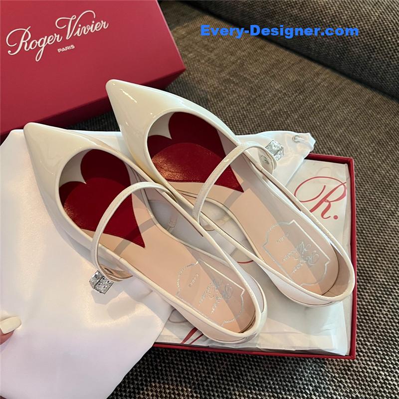 roger u1u1er new side drill buckle high heels