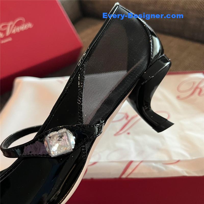 roger u1u1er new side drill buckle high heels