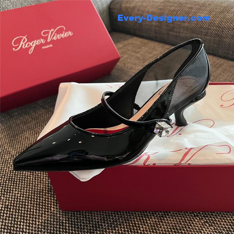 roger u1u1er new side drill buckle high heels