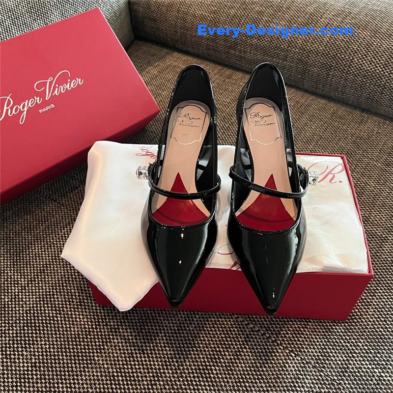 roger u1u1er new side drill buckle high heels