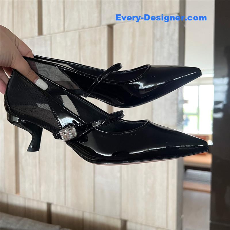 roger u1u1er new side drill buckle high heels