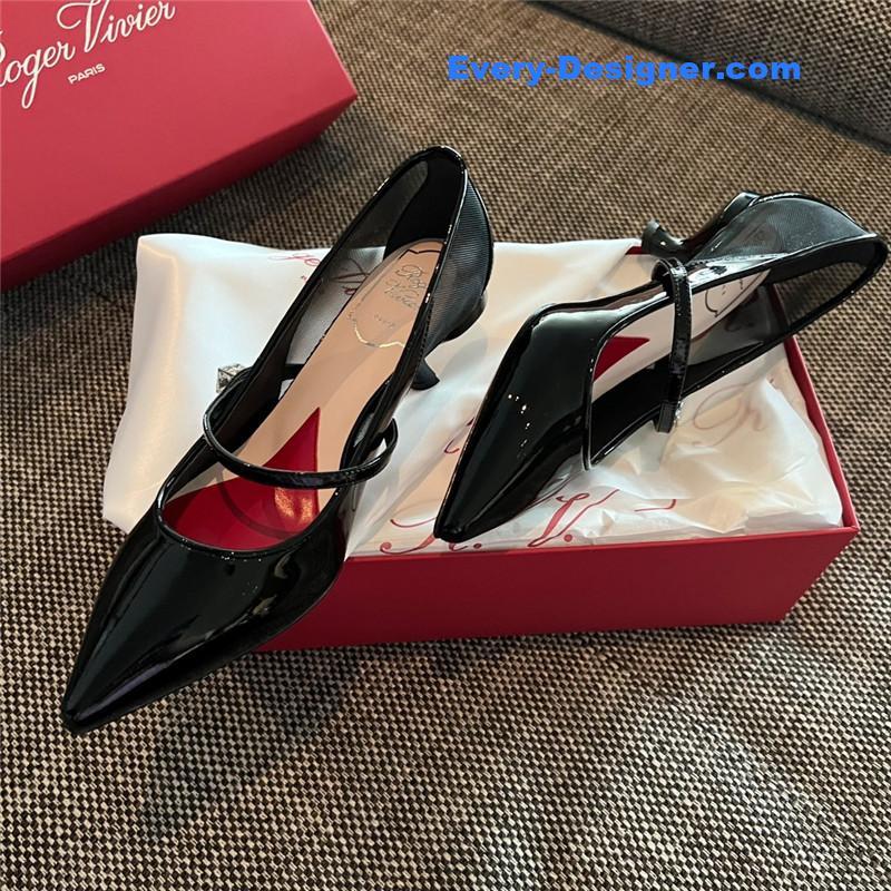 roger u1u1er new side drill buckle high heels