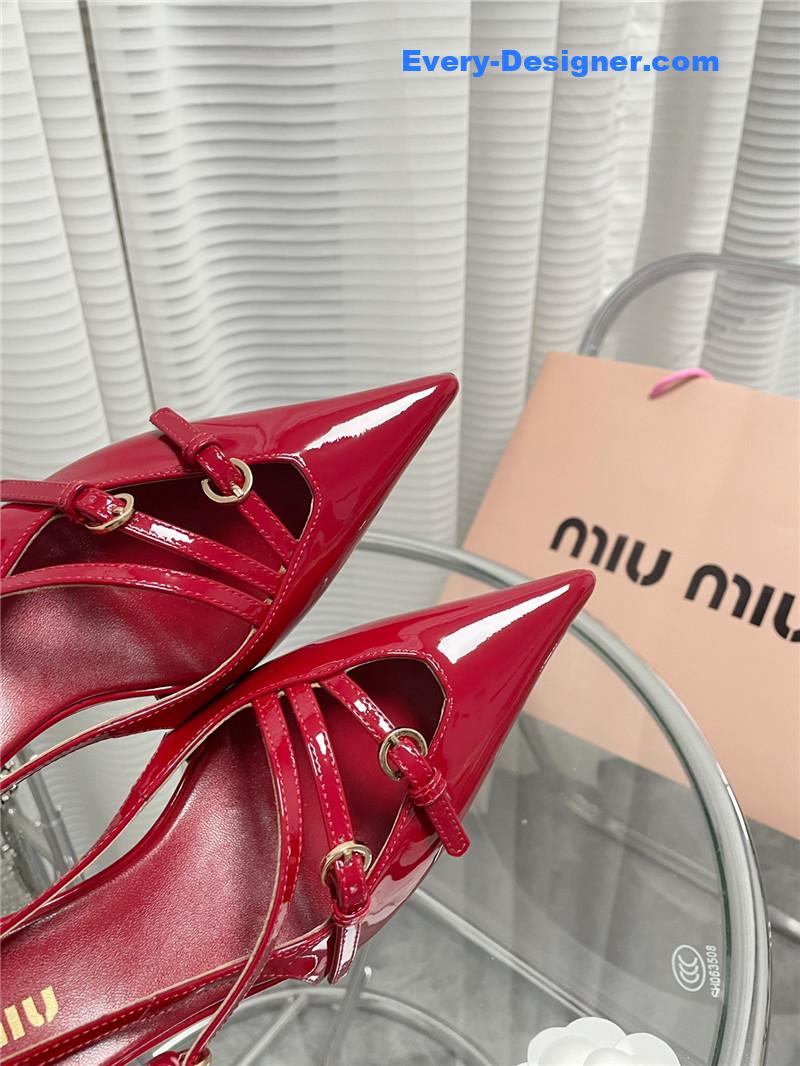 M1um1u spring and summer catwalk style kitten heel sandals