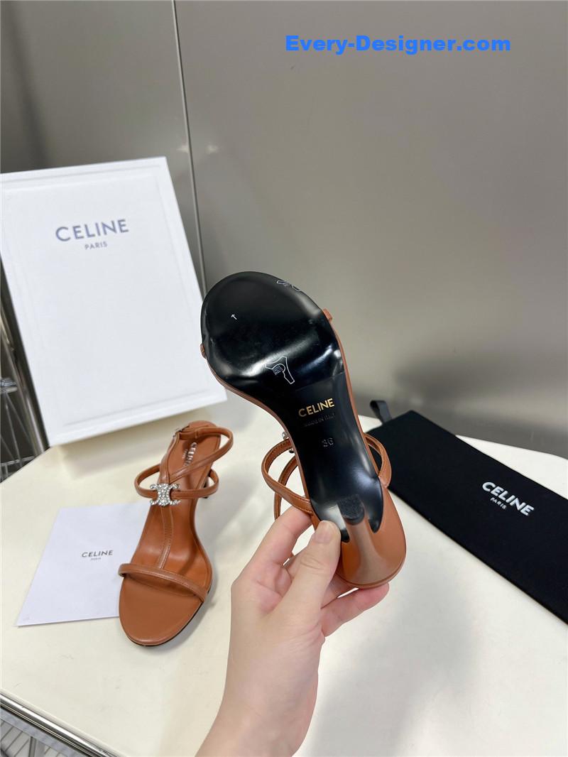 Ce1i*e logo high heel sandals