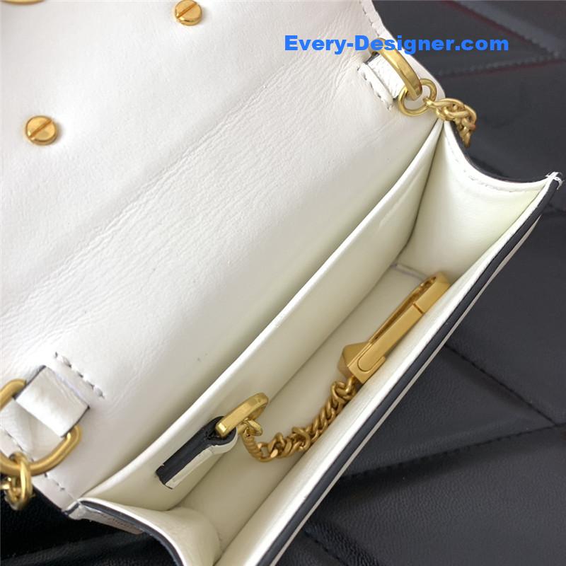 Va1e*ntin0 v logo leather bag
