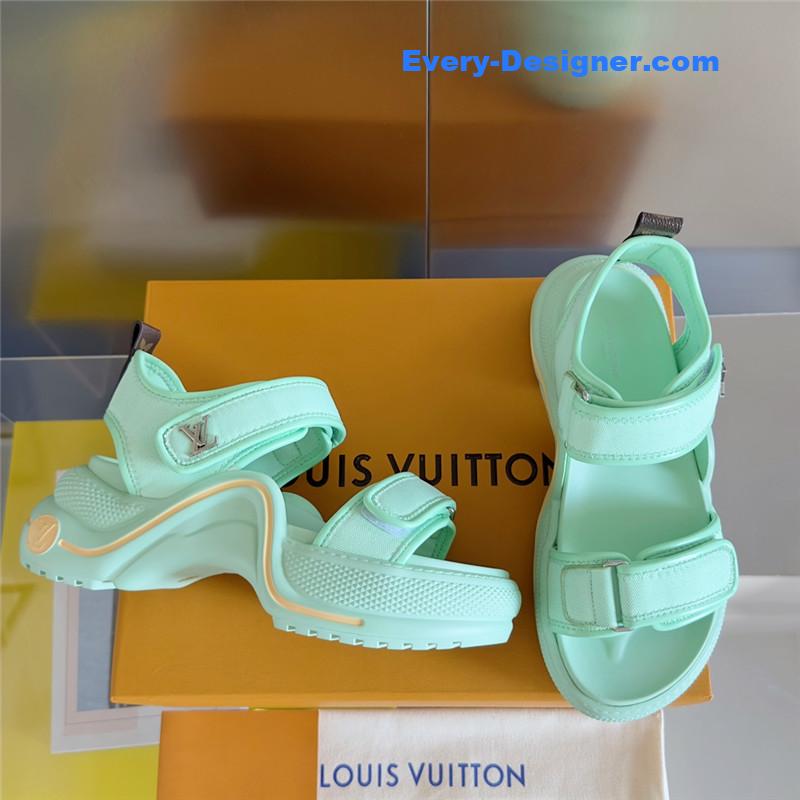l0vis Vvtt0n lv velcro polka dot sandals