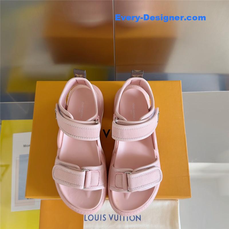 l0vis Vvtt0n lv velcro polka dot sandals