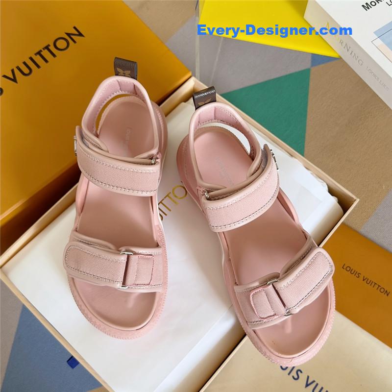 l0vis Vvtt0n lv velcro polka dot sandals