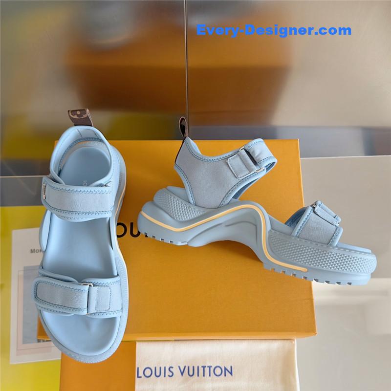 l0vis Vvtt0n lv velcro polka dot sandals