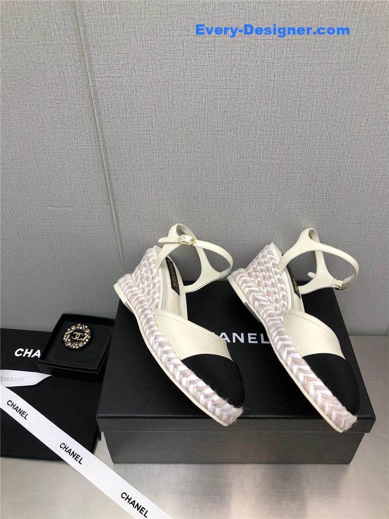 CC Mary Jane hollow wedge sandals