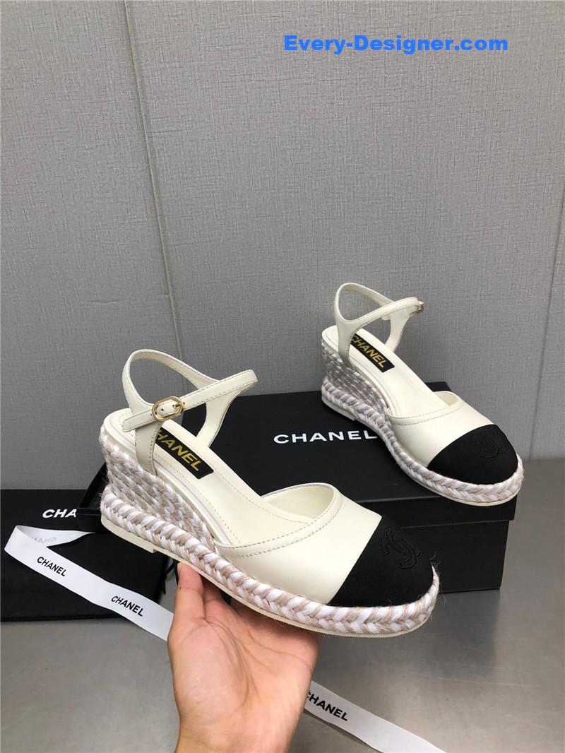 CC Mary Jane hollow wedge sandals