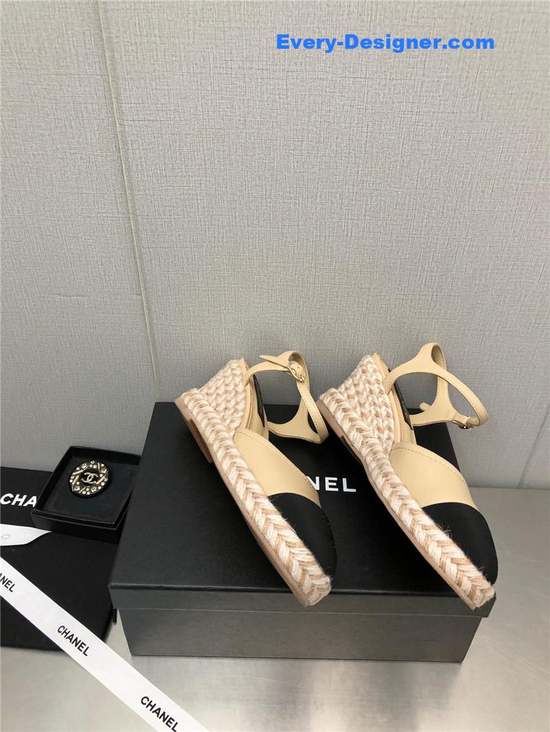 CC Mary Jane hollow wedge sandals