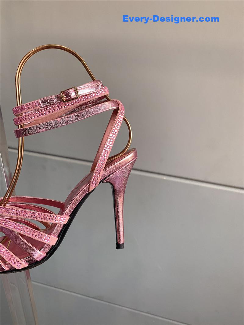 Va1e*ntin0 rhinestone high heel sandals