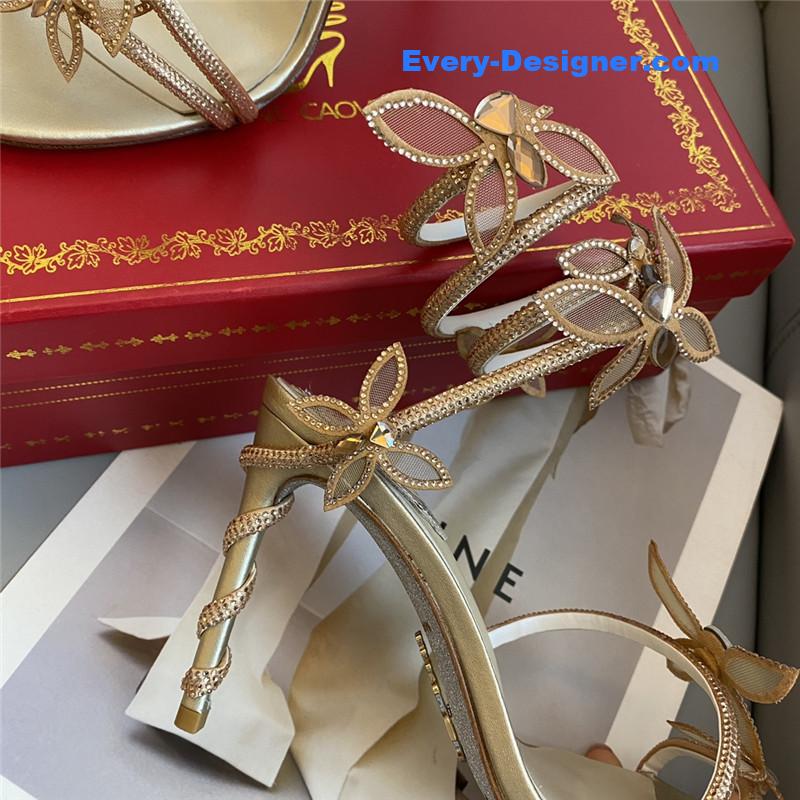 rene caovilla butterfly strappy sandals