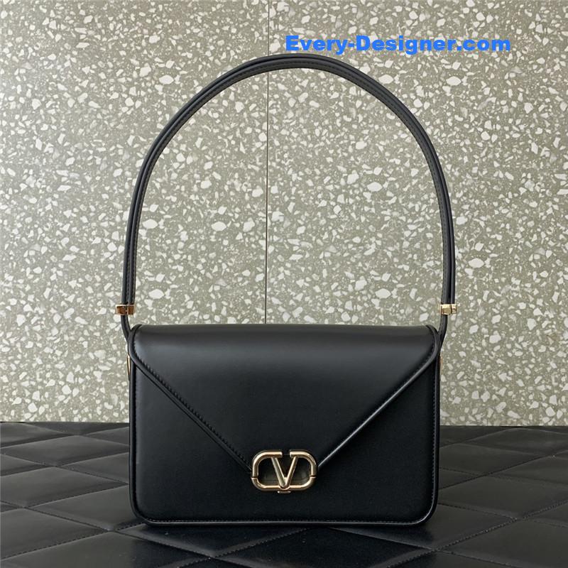 Va1e*ntin0 garavani letter leather shoulder bag