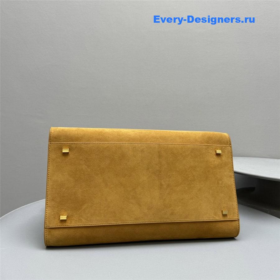 The R0w soft margaux 15 bag in yellow suede