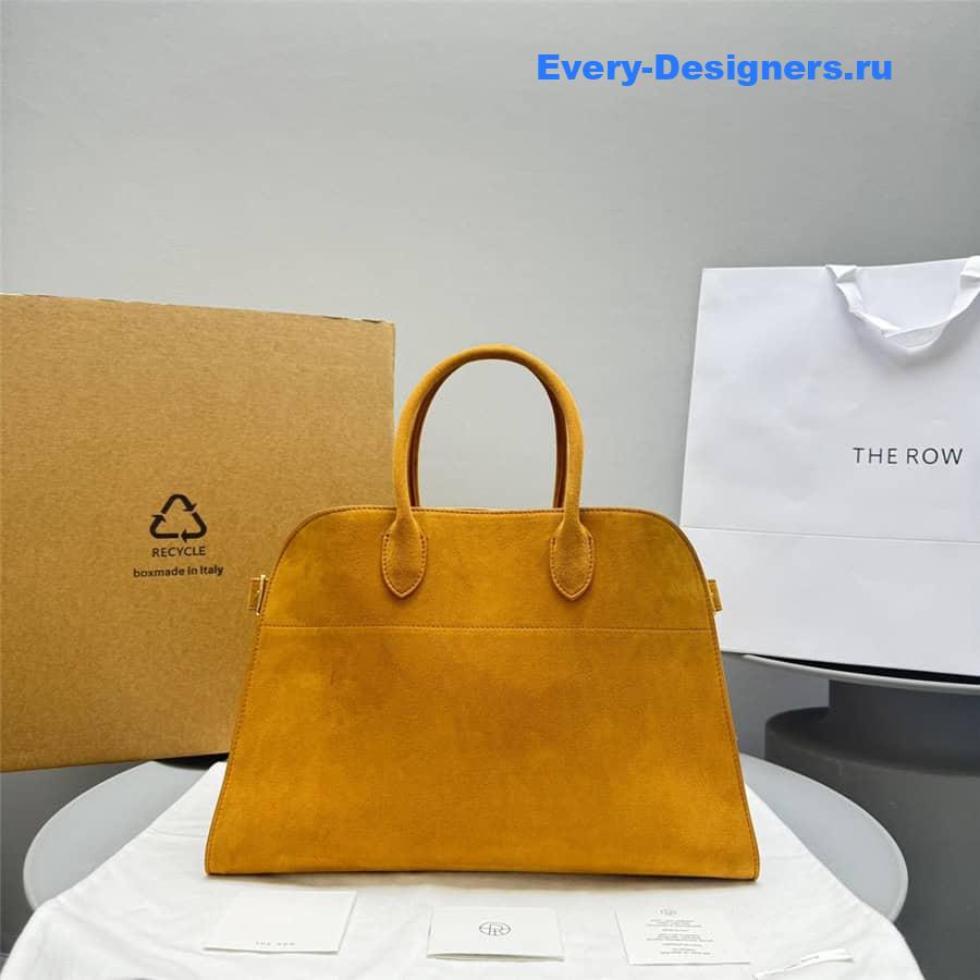 The R0w soft margaux 15 bag in yellow suede