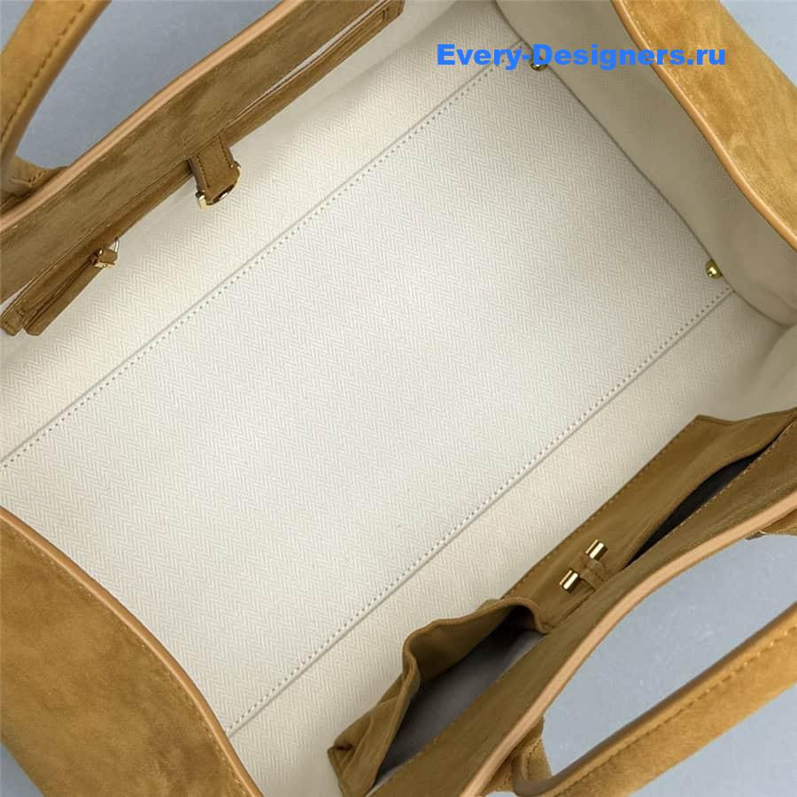 The R0w soft margaux 15 bag in yellow suede