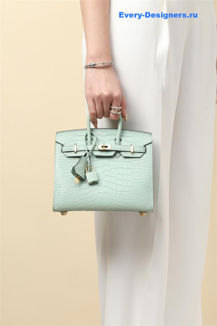 H**me5 birkin kelly 20 alligator bag green