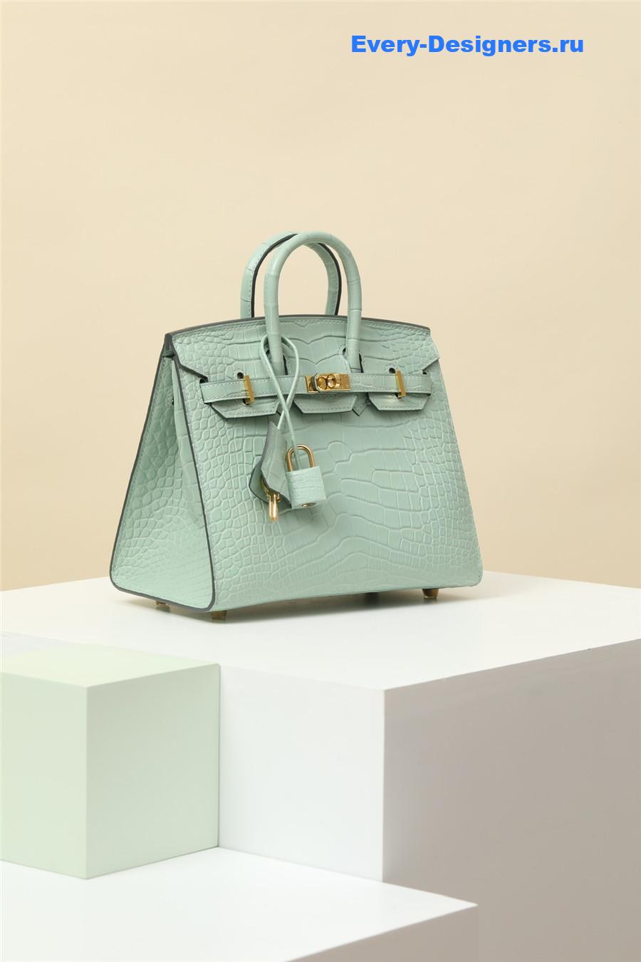 H**me5 birkin kelly 20 alligator bag green