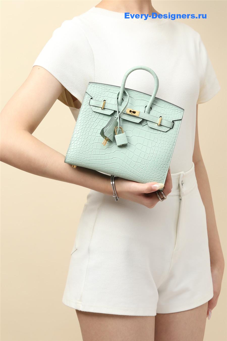 H**me5 birkin kelly 20 alligator bag green