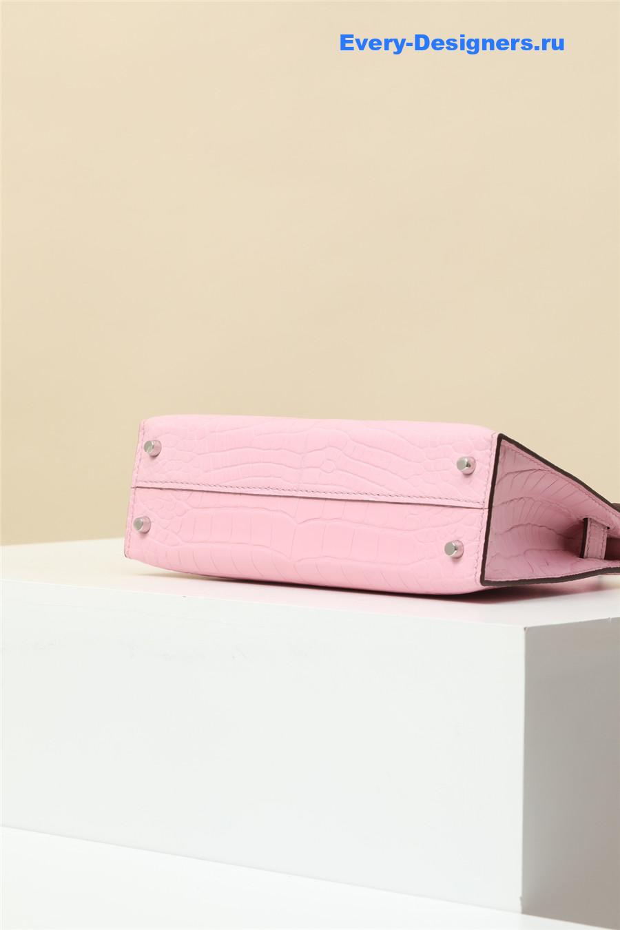 H**me5 alligator mini kelly 19 pink