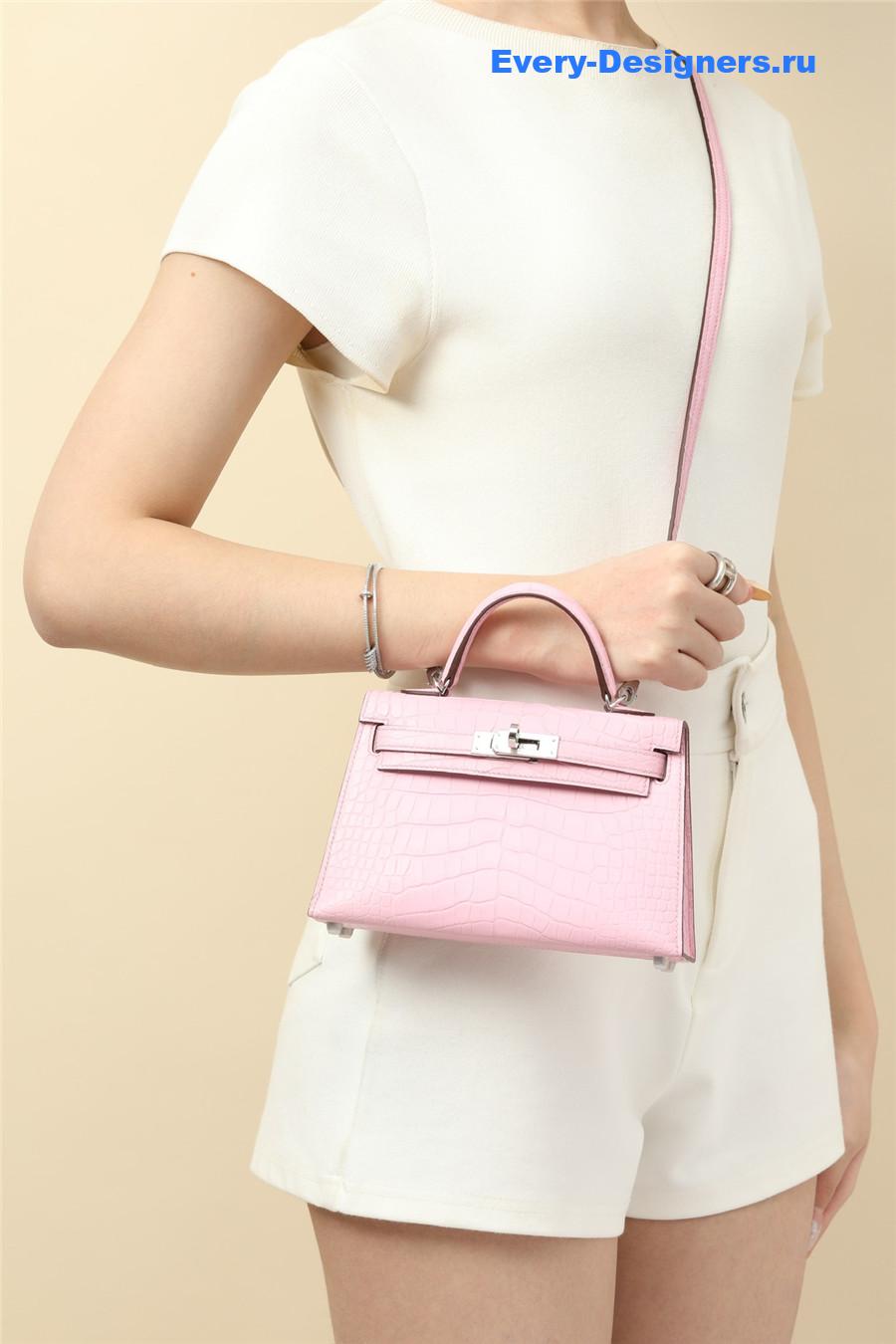 H**me5 alligator mini kelly 19 pink