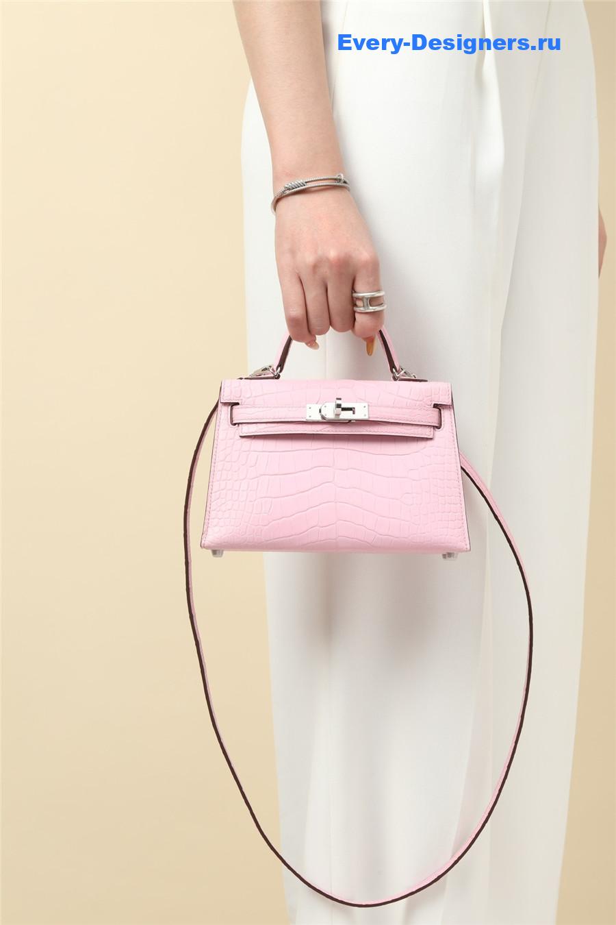 H**me5 alligator mini kelly 19 pink