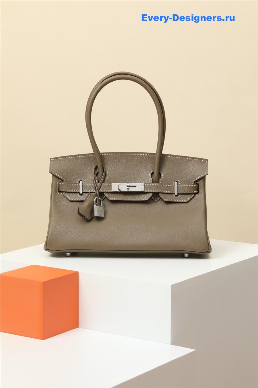 H**me5 shoulder birkin bag gray