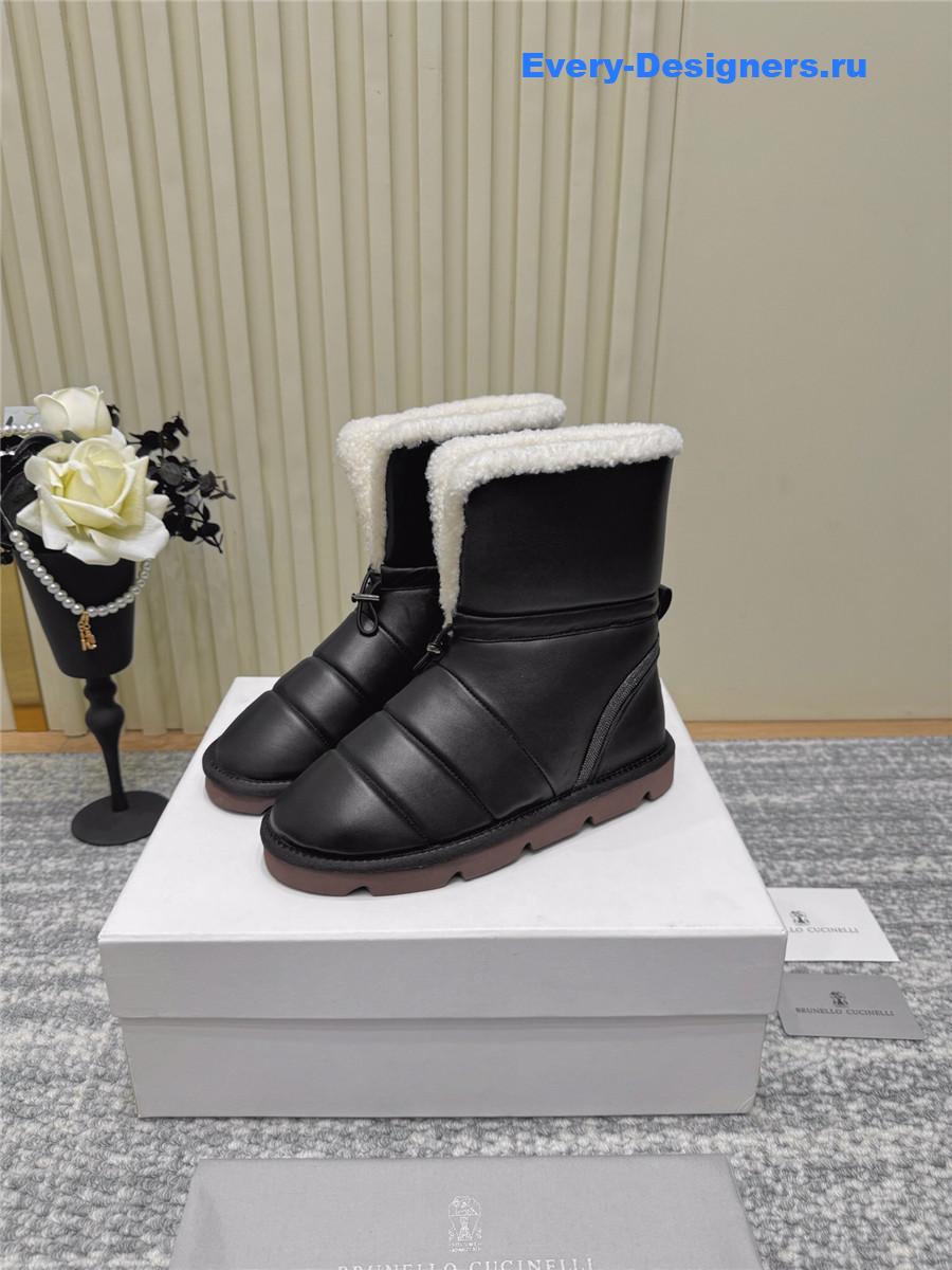 BC Black Fur Snow Boots