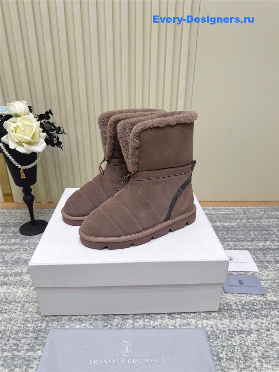 BC Brown Fur Snow Boots