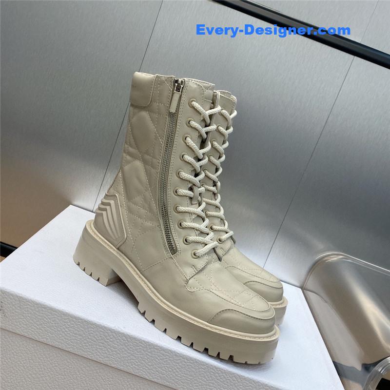 d10r d-leader logo D1am0nd embroidered martin boots