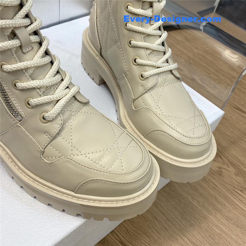 d10r d-leader logo D1am0nd embroidered martin boots