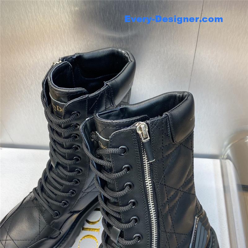 d10r d-leader logo D1am0nd embroidered martin boots