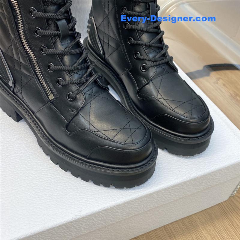 d10r d-leader logo D1am0nd embroidered martin boots