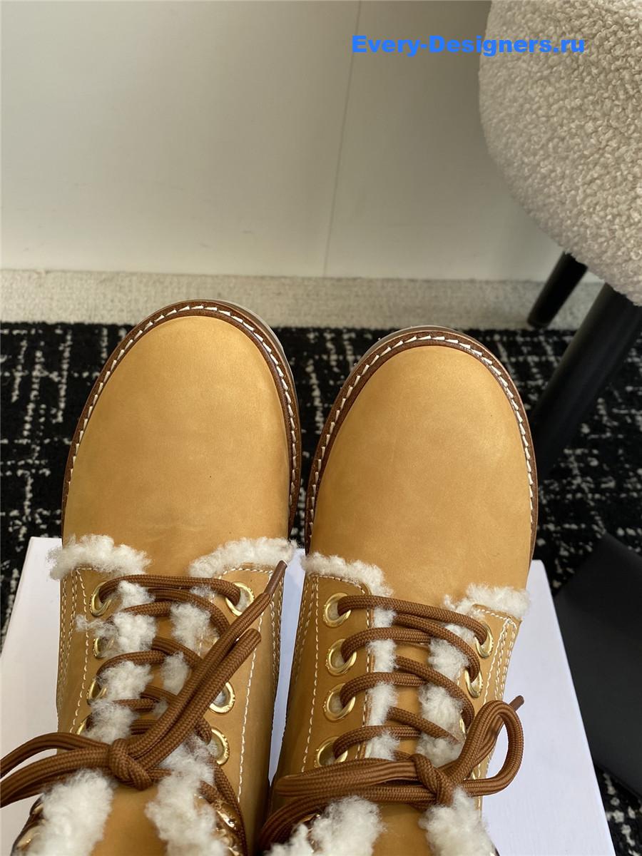 Ce1i*e winter platform wool boots brown