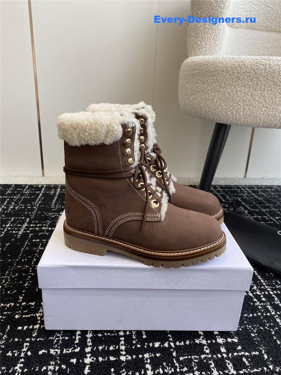 Ce1i*e winter platform wool boots