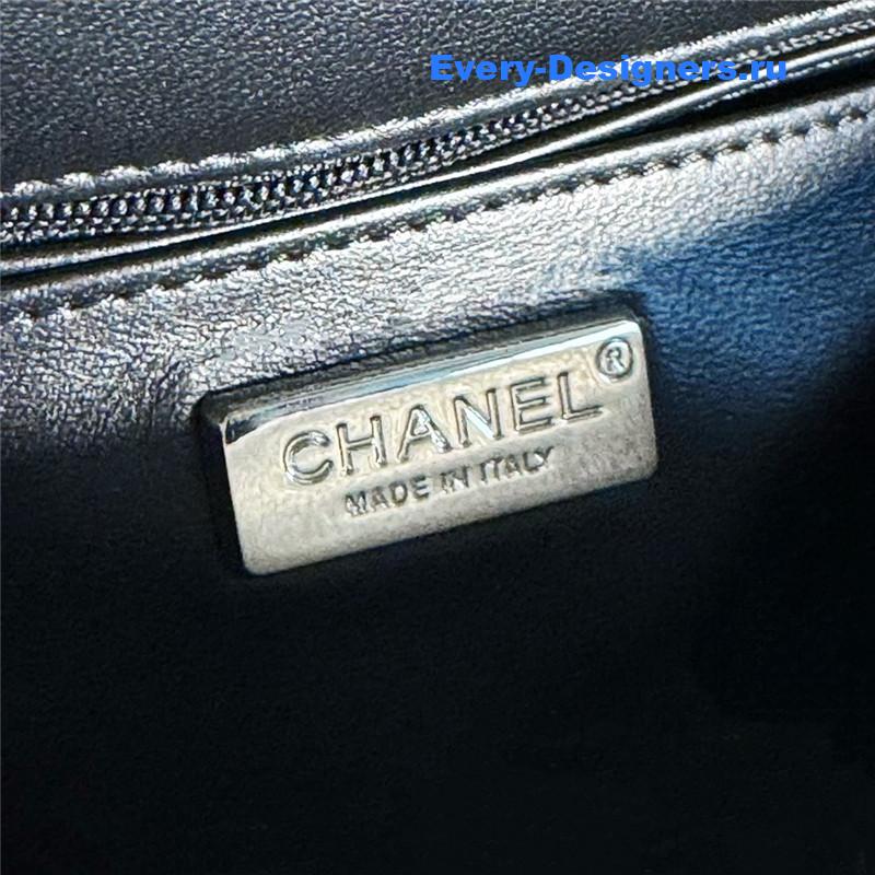 Ch**el pearl cf rhinestone flap bag