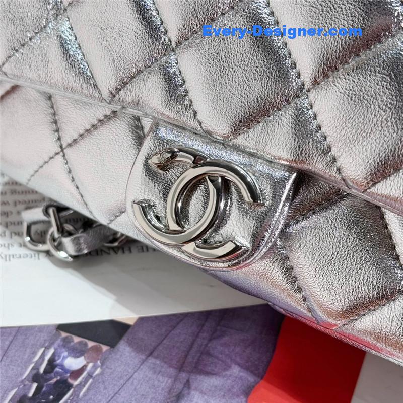 Ch**el silver backpack