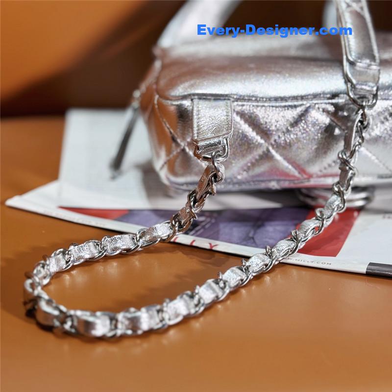 Ch**el silver backpack