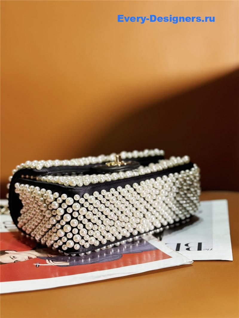 Ch**el pearl cf flap bag