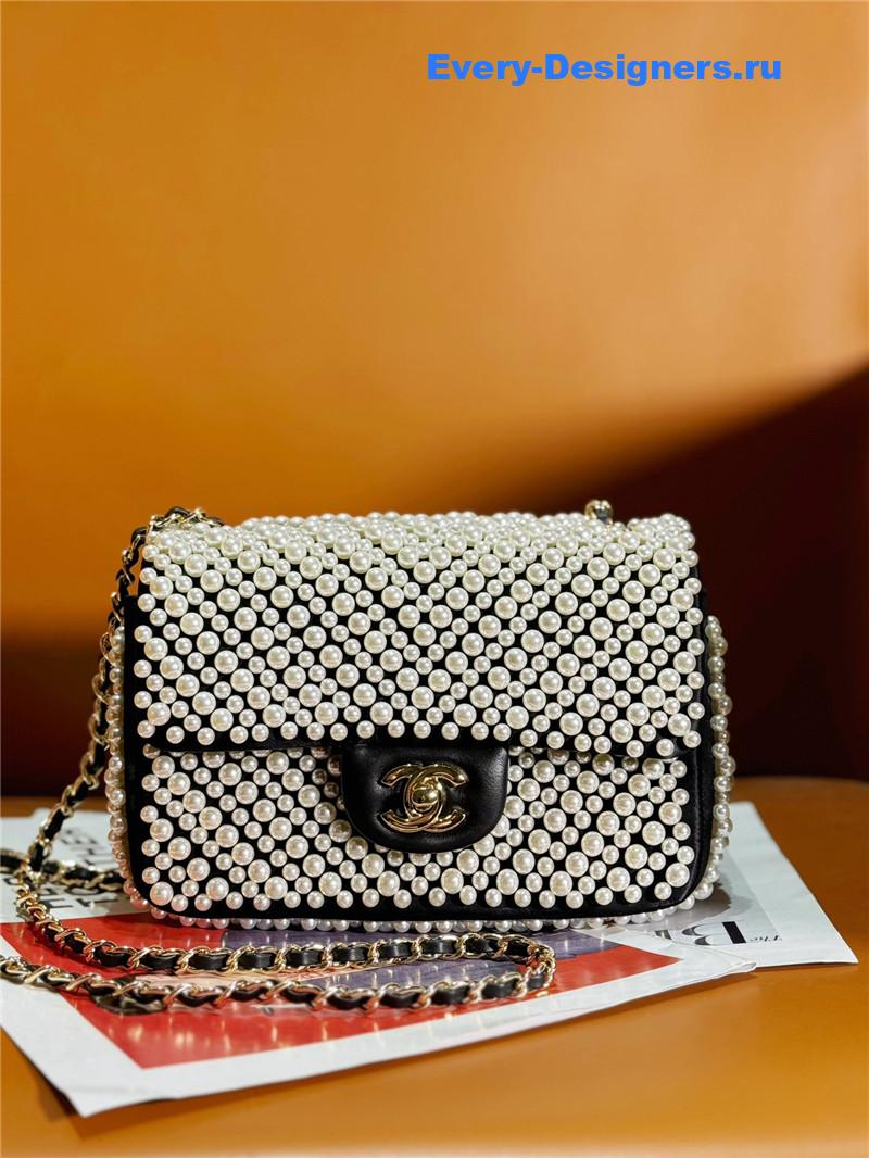 Ch**el pearl cf flap bag