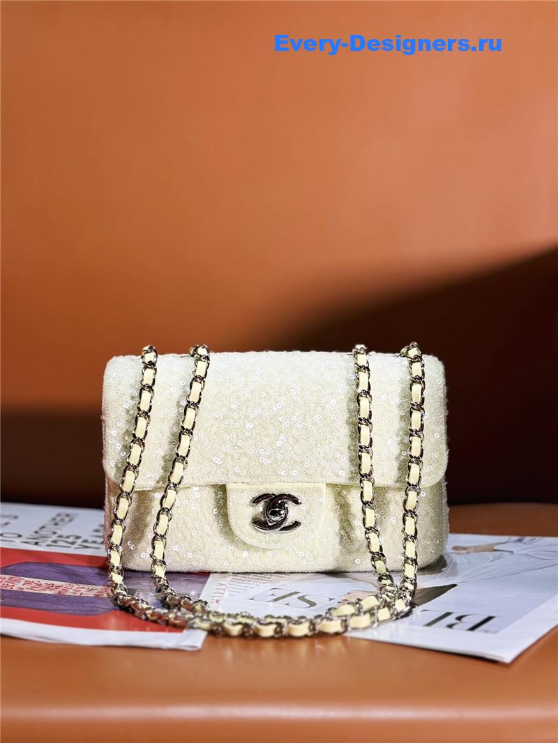 Ch**el cf sequin bag