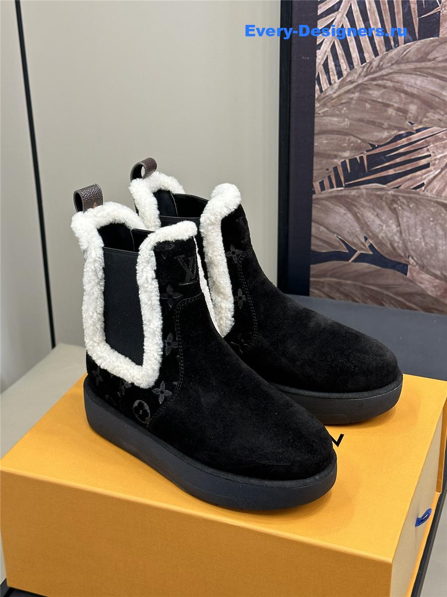 l0vis Vvtt0n lv black platform fur boots