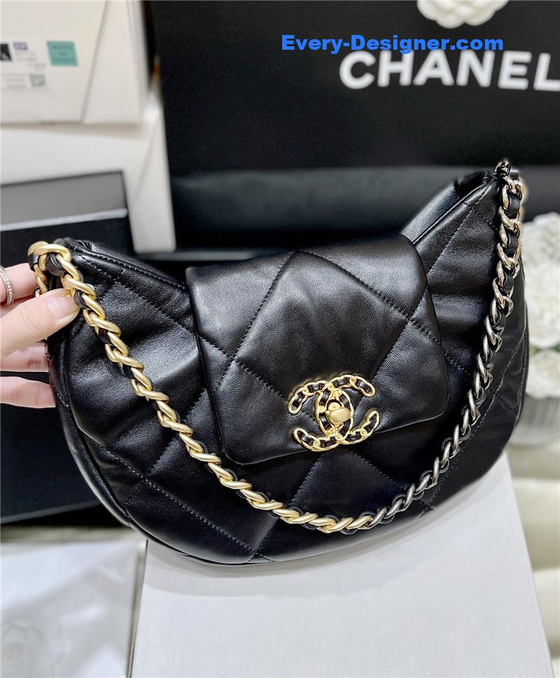 Ch**el logo 19 bag hobo bag
