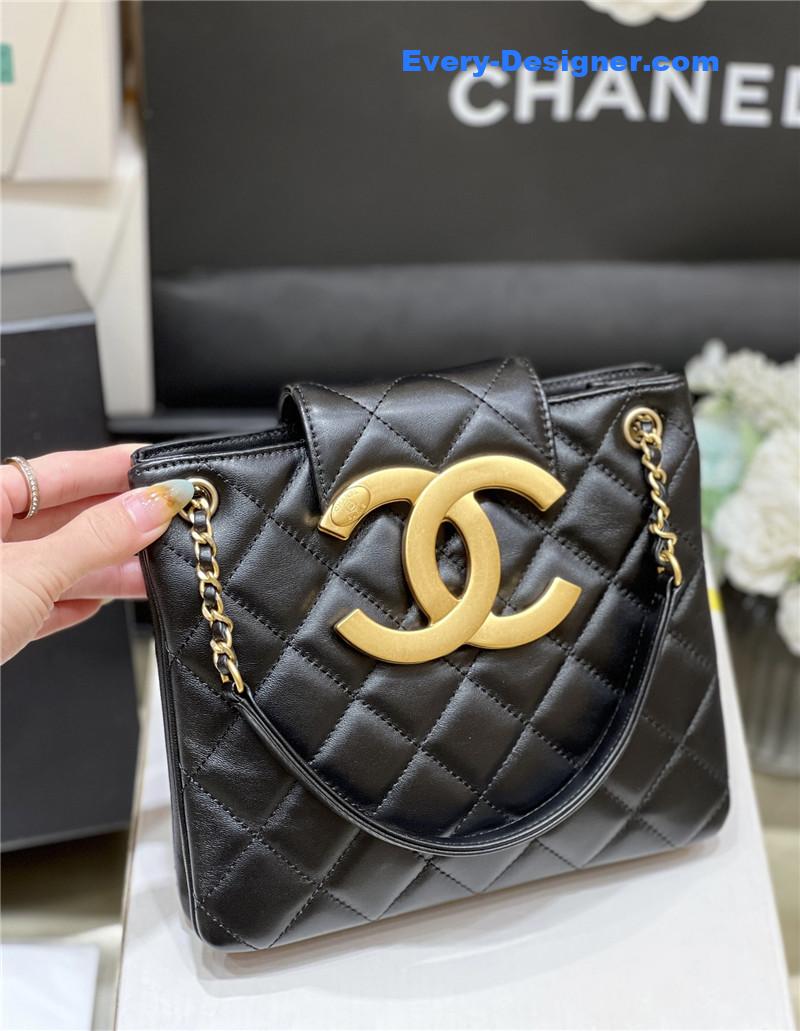 Ch**el logo retro tote bag
