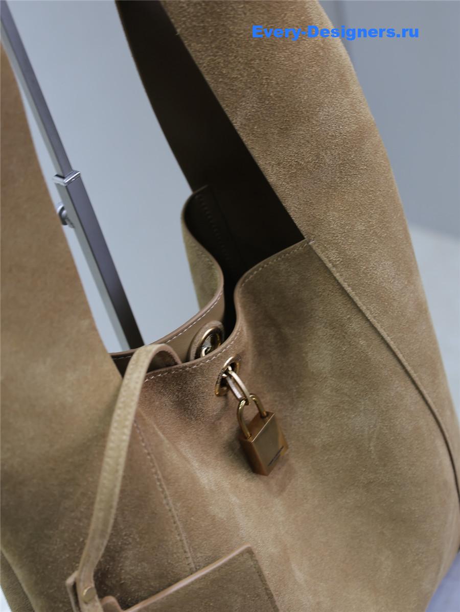 Sa1nt Lau*nt tanger suede hobo shoulder bag