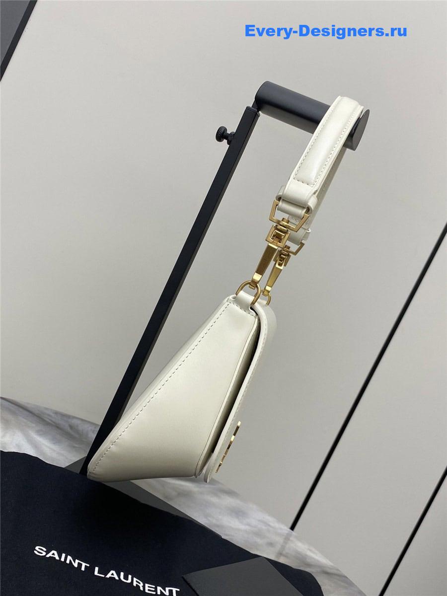 Sa1nt Lau*nt voltaire white leather bag